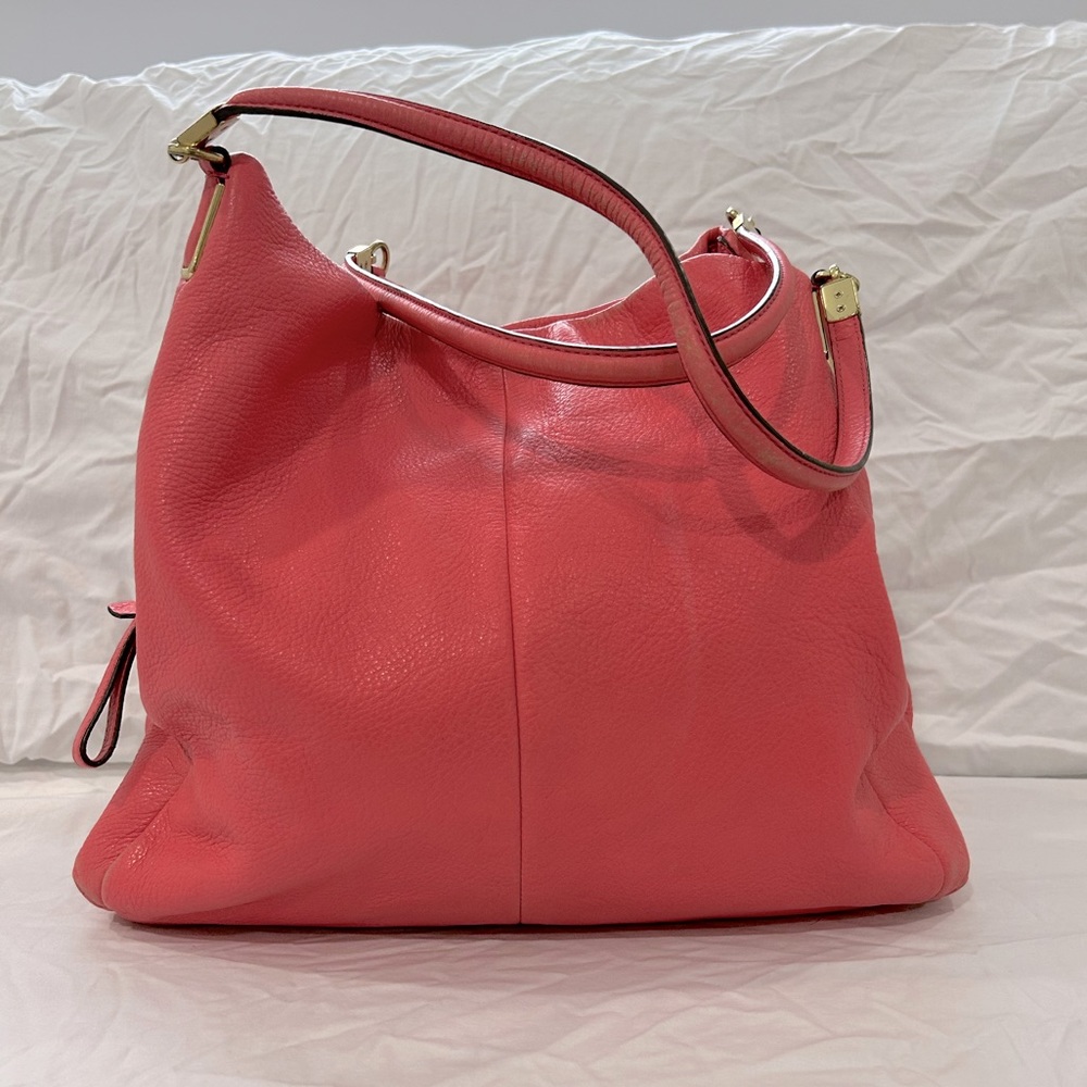 Coach shoulder bag. Flamingo pink. Size: big.